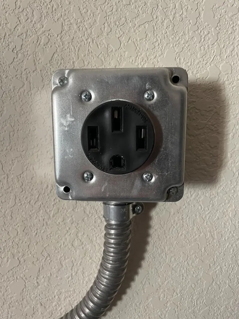 NEMA 14-50 outlet installed for Smart Home Electrical in Morganfield